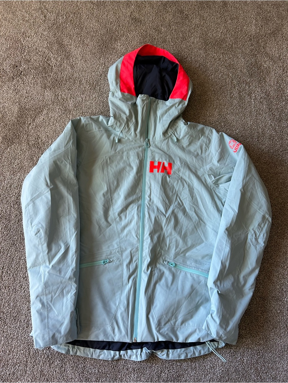 Helly Hansen Light Blue Ski Jacket